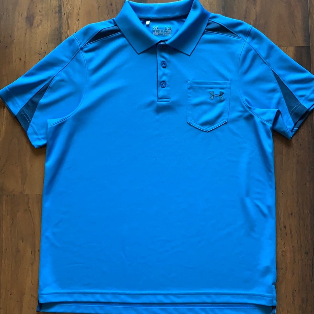 Men’s large Under Armour heatgear polo
